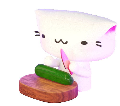 Cat Love Sticker by Cindy Suen