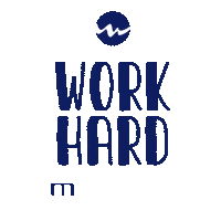 Work Hard Sticker by Mauá Jr.