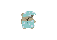 ddangkkom_boss 잠 과일 밥 영화 Sticker
