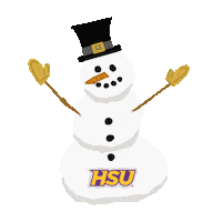 Snowman Hsu Sticker by Hardin-Simmons University