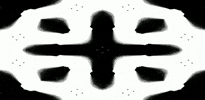 anniemuse heart black and white mask bw GIF