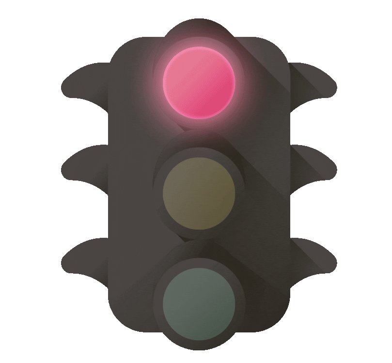 Traffic Light Sticker by lepermislibre