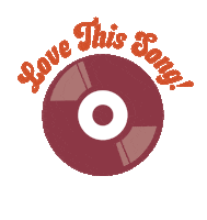 Love This Song Vintage Sticker