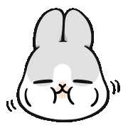Bunny Eat Sticker by YUKIJI