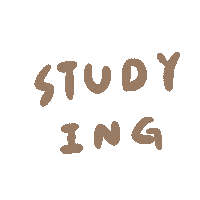Text Studying Sticker