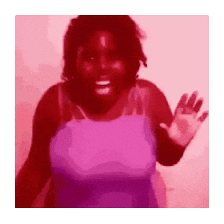 Hand Down Woman In Red Sticker