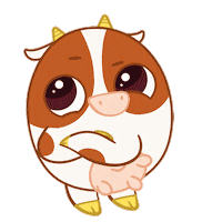 Tongue Cow Sticker by Bibi.Pet