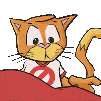 Scaredy Cat Whats That Sticker by VeeFriends