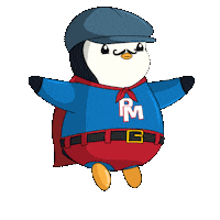 Flying Its Time Sticker by Pudgy Penguins