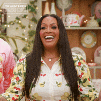 Happy Laugh GIF by The Great British Bake Off