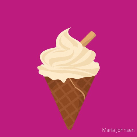 Ice Cream Summer GIF by Maria Johnsen