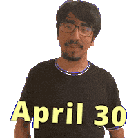 30 April Sticker
