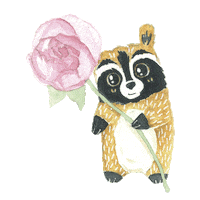 marusyaart love art heart illustration Sticker