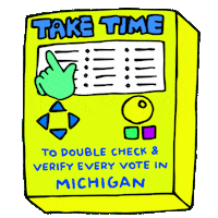 2020 Election Michigan Sticker by Creative Courage