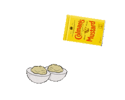 colmansusa hot eggs dash mustard Sticker