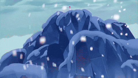 SquadBusters giphyupload snow winter chicken GIF