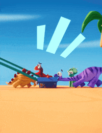 Catapult Wild Ride GIF by Claynosaurz