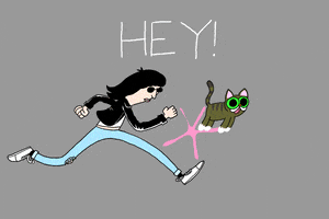 Joey Ramone Cat GIF by Jason Clarke