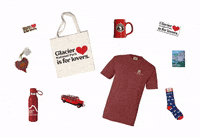 glacierconservancy valentinesday glaciernationalpark GIF