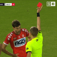 Red Card Football GIF by ElevenDAZN
