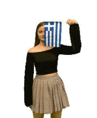 StefaniaMusic love wave flag eye Sticker