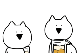 Cat ねこ Sticker by すこぶる動くウサギ