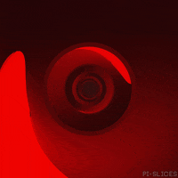 pislices loop 3d trippy red GIF