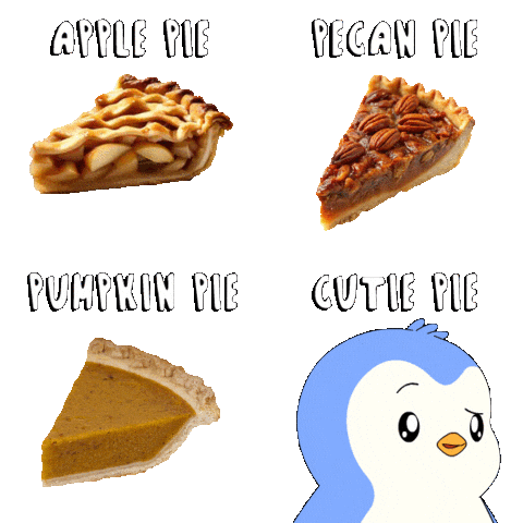 Pumpkin Pie Penguin Sticker by Pudgy Penguins