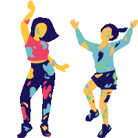 Festival Of Colours Dance Sticker by Digital Pratik