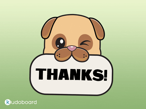 Kudoboard giphyupload thank you thanks dog gif GIF