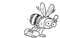 Wine Bee Sticker by Mexer
