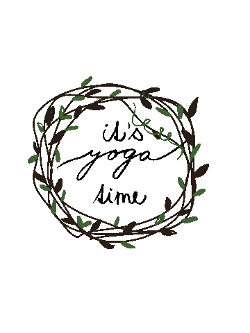 katazee yoga plants meditation healing Sticker