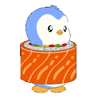 Hungry Penguin Sticker by Pudgy Penguins