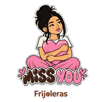 Miss You Love Sticker by frijoleras