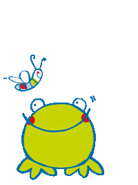 Frog Hupfen Sticker by JAKO-O