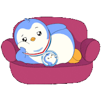 Bored Chill Sticker by Pudgy Penguins