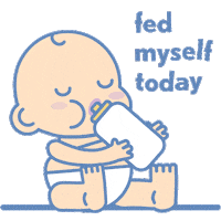 Baby Motherhood Sticker by aveenosg