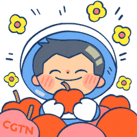 CGTN happy fun cute smile Sticker