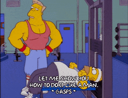 get fit homer simpson GIF
