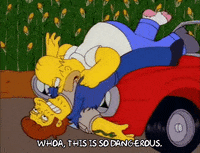 homer simpson fighting GIF