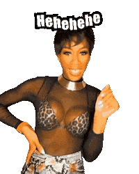 Black Woman Lol Sticker by takeepfit