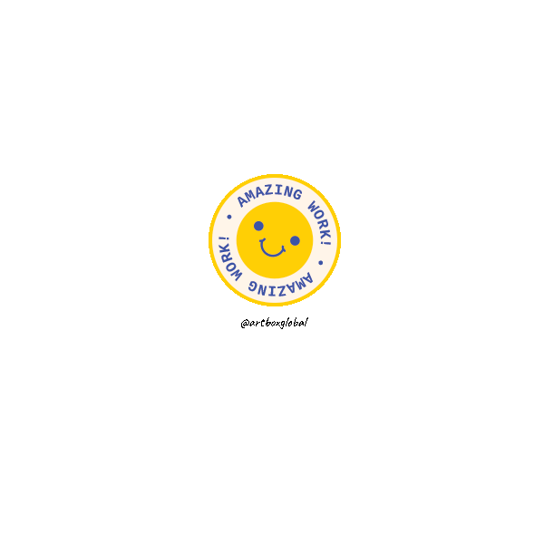 Happy Good Vibes Sticker by ArtBox Global