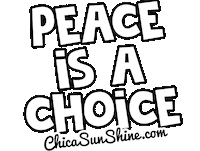 Happy World Peace Sticker by ChicaSunshineShop