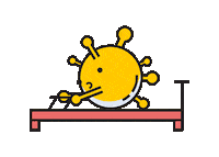 Virus Pilates Sticker by Teyit