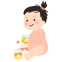 Baby Food Love Sticker by Grouu