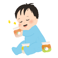 Baby Food Love Sticker by Grouu