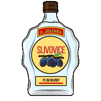 R_JELINEK jelinek slivovice svestky rjelinek Sticker