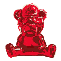groundupintl art illustration 3d red Sticker