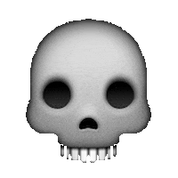 Skull Skeleton Sticker by imoji