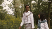 TallBoyz happy nature skipping sketch comedy GIF